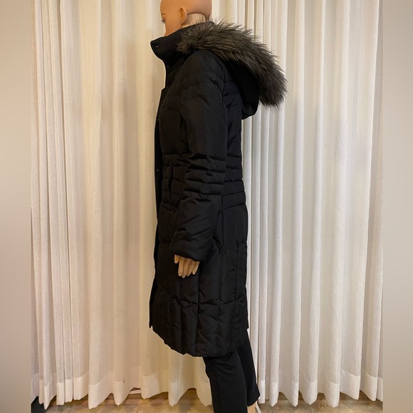 Calvin Klein Black Duck Down Feathers Puffer Quilted Long Coat Womens XS RN54163 - Picture 13 of 15
